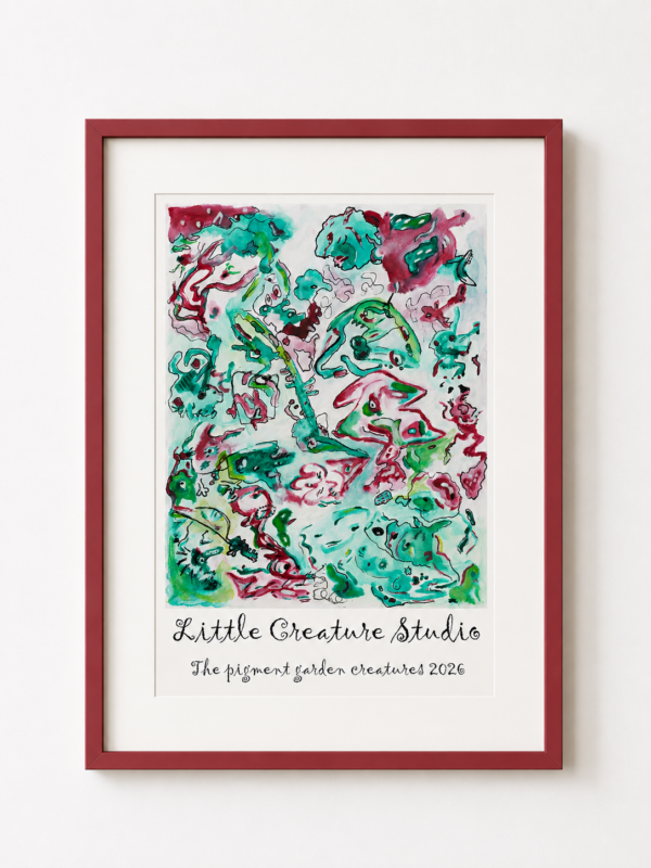 Poster - The pigment garden creatures 2026