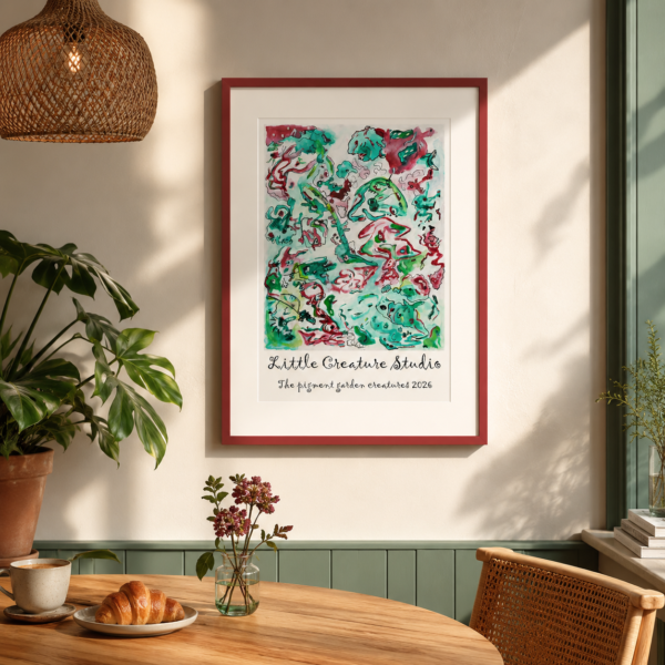 Poster - The pigment garden creatures 2026